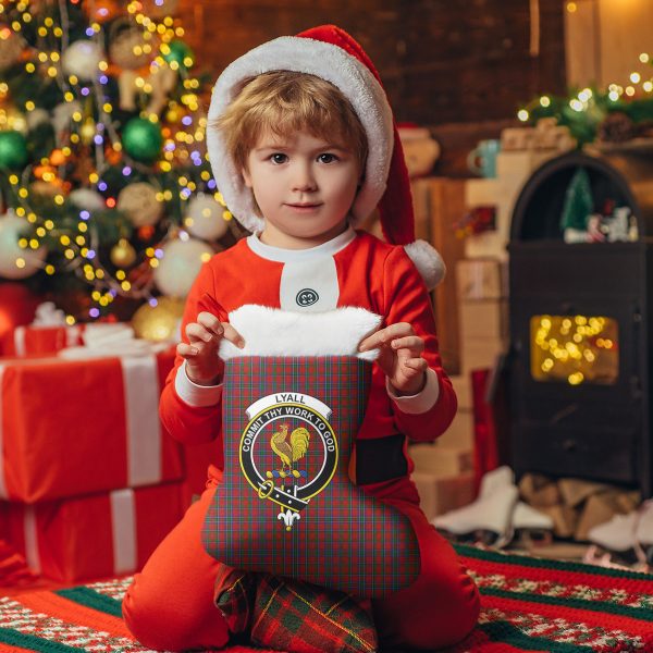 Lyall Tartan Crest Christmas Stocking Discount