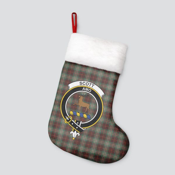 Scott Brown Ancient Tartan Crest Christmas Stocking Online Hot Sale - Image 4