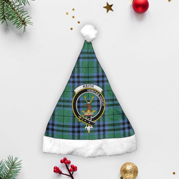 Keith Ancient Tartan Crest Christmas Hat For Discount - Image 3