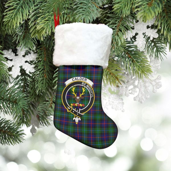 Calder Tartan Crest Christmas Stocking For Cheap - Image 5