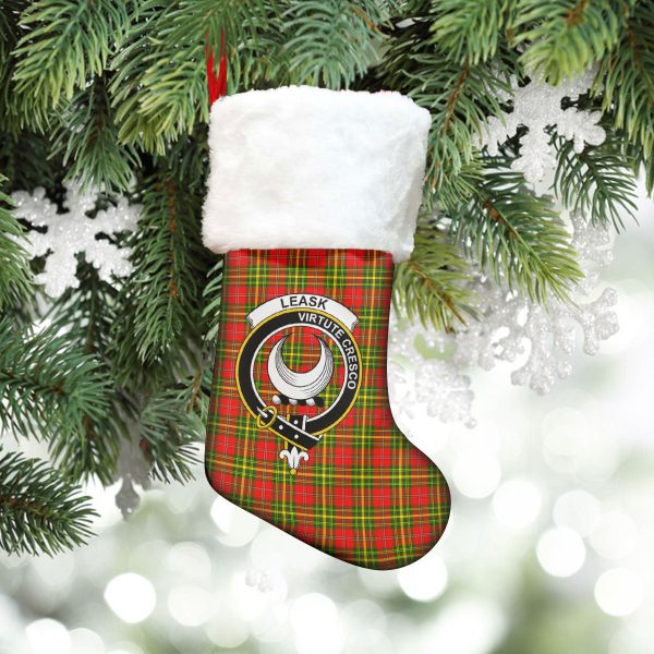Leask Tartan Crest Christmas Stocking Discount - Image 5
