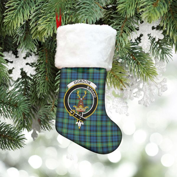 Gordon Ancient Tartan Crest Christmas Stocking Fashion - Image 5