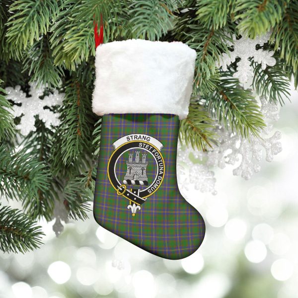 Strang (or Strange) Tartan Crest Christmas Stocking For Cheap - Image 5