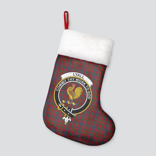 Lyall Tartan Crest Christmas Stocking Discount - Image 4