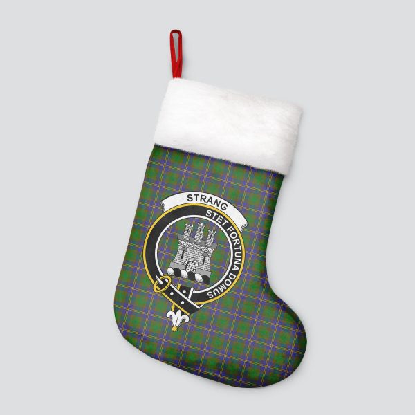 Strang (or Strange) Tartan Crest Christmas Stocking For Cheap - Image 4