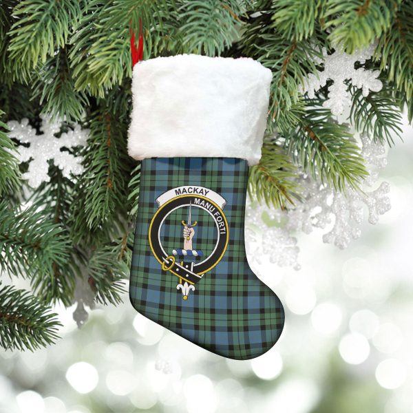 MacKay Ancient Tartan Crest Christmas Stocking Hot on Sale - Image 5