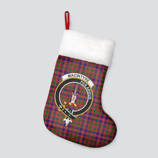 MacIntyre Modern Tartan Crest Christmas Stocking Supply - Image 4
