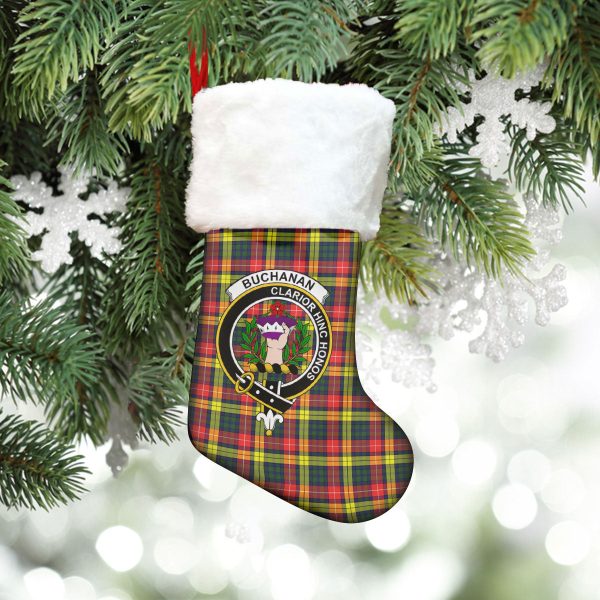 Buchanan Modern Tartan Crest Christmas Stocking Online Hot Sale - Image 5