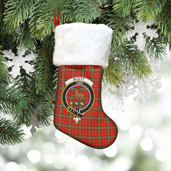 Scott Modern Tartan Crest Christmas Stocking Online Hot Sale - Image 5