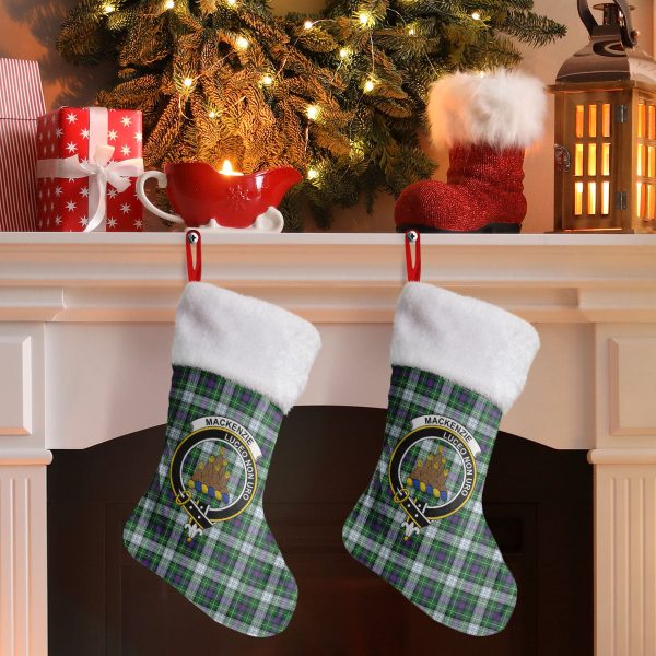 MacKenzie Dress Modern Tartan Crest Christmas Stocking Online now - Image 2