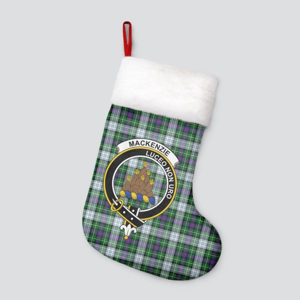 MacKenzie Dress Modern Tartan Crest Christmas Stocking Online now - Image 4