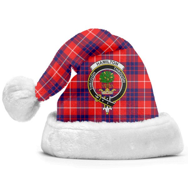 Hamilton Modern Tartan Crest Christmas Hat Fashion - Image 2