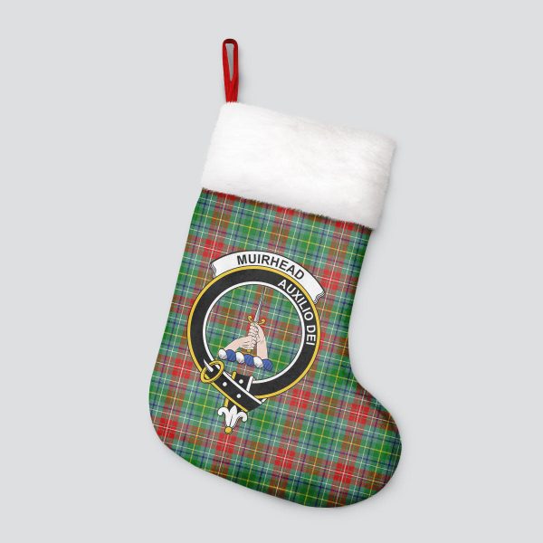 Muirhead Tartan Crest Christmas Stocking Hot on Sale - Image 4