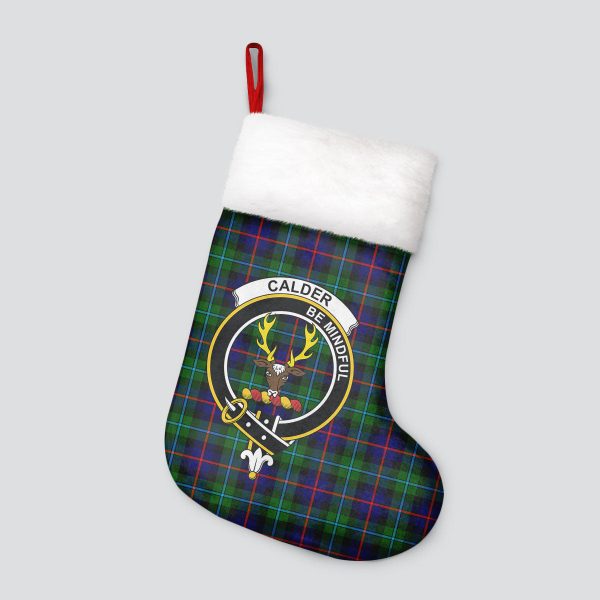 Calder Tartan Crest Christmas Stocking For Cheap - Image 4