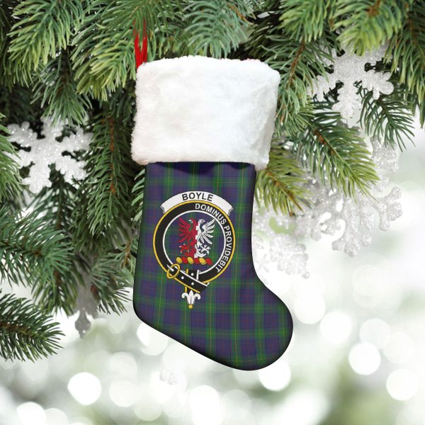 Boyle Tartan Crest Christmas Stocking For Cheap - Image 5