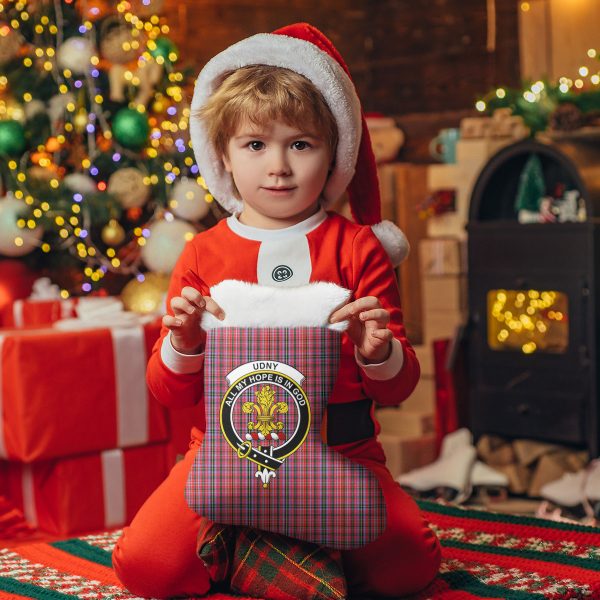 Udny Tartan Crest Christmas Stocking Online Hot Sale