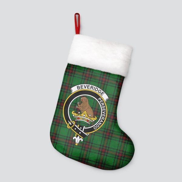 Beveridge Tartan Crest Christmas Stocking Hot on Sale - Image 4