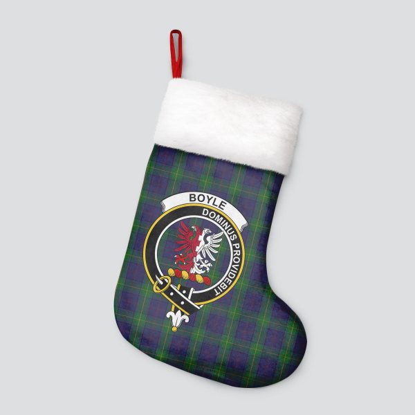 Boyle Tartan Crest Christmas Stocking For Cheap - Image 4