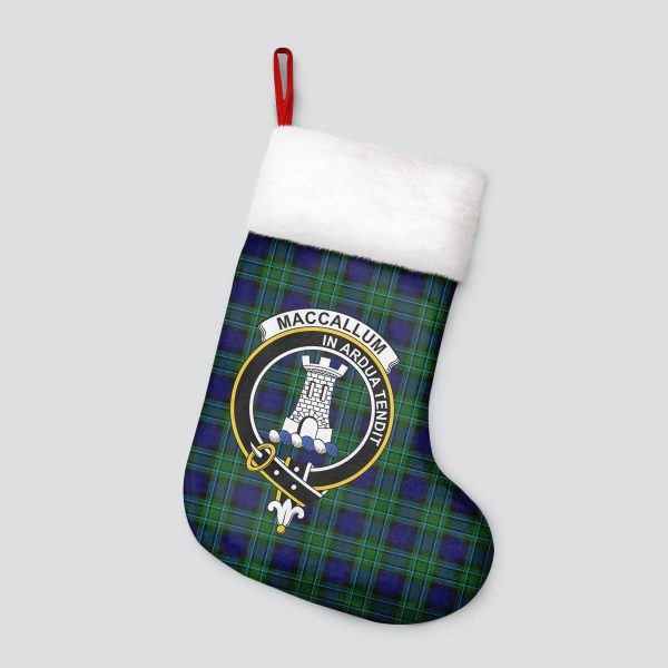 MacCallum Modern Tartan Crest Christmas Stocking For Cheap - Image 4