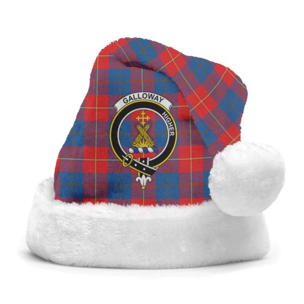 Galloway Red Tartan Crest Christmas Hat Sale