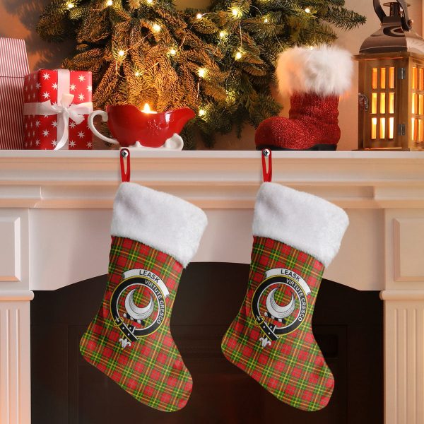Leask Tartan Crest Christmas Stocking Discount - Image 2