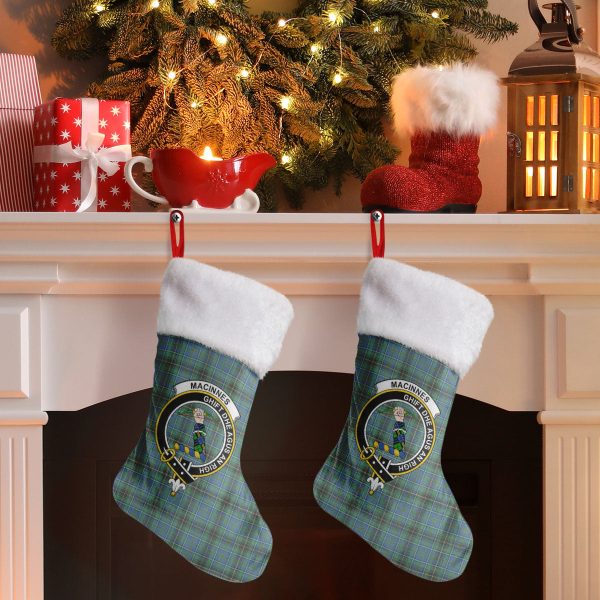 MacInnes Ancient Tartan Crest Christmas Stocking Discount - Image 2