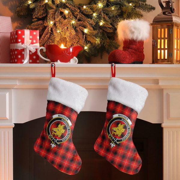 MacIver Modern Tartan Crest Christmas Stocking Online Hot Sale - Image 2