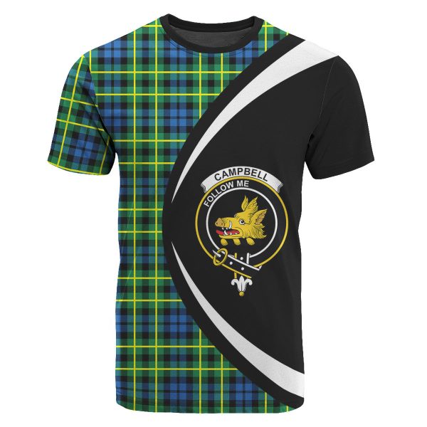Campbell of Breadalbane Ancient Tartan Crest T-shirt - Circle Style Fashion