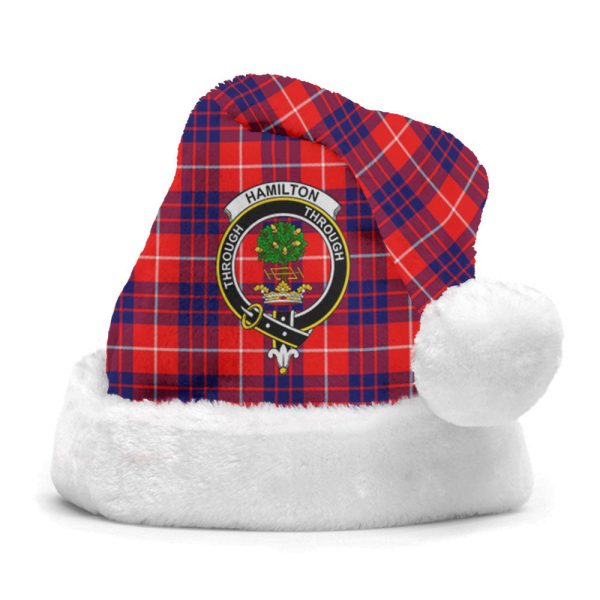 Hamilton Modern Tartan Crest Christmas Hat Fashion