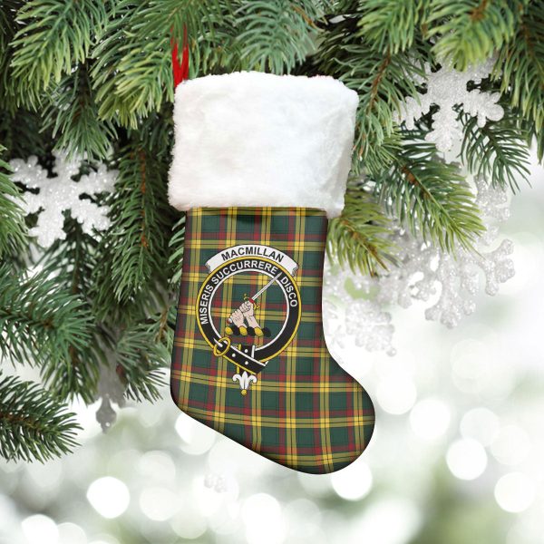 MacMillan Old Modern Tartan Crest Christmas Stocking Online now - Image 5