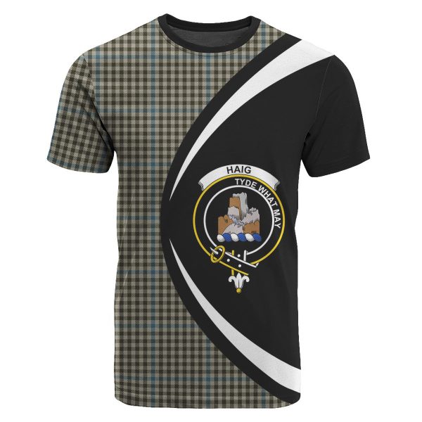 Haig Check Tartan Crest T-shirt - Circle Style on Sale
