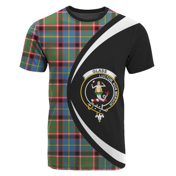 Glass Tartan Crest T-shirt - Circle Style Online Hot Sale