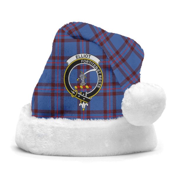 Elliot Modern Tartan Crest Christmas Hat For Cheap