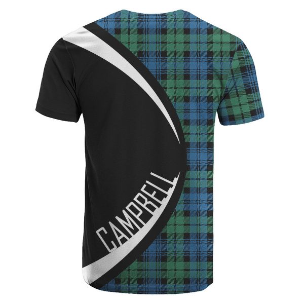 Campbell Ancient 02 Tartan Crest T-shirt - Circle Style Cheap - Image 2