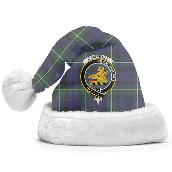 Campbell Argyll Modern Tartan Crest Christmas Hat For Sale - Image 2