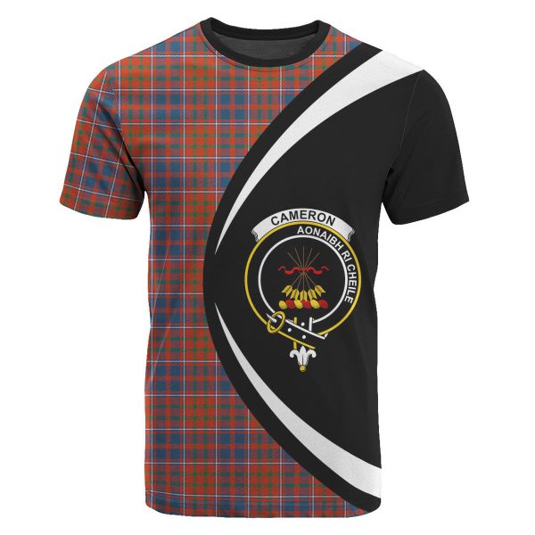 Cameron of Lochiel Ancient Tartan Crest T-shirt - Circle Style Supply