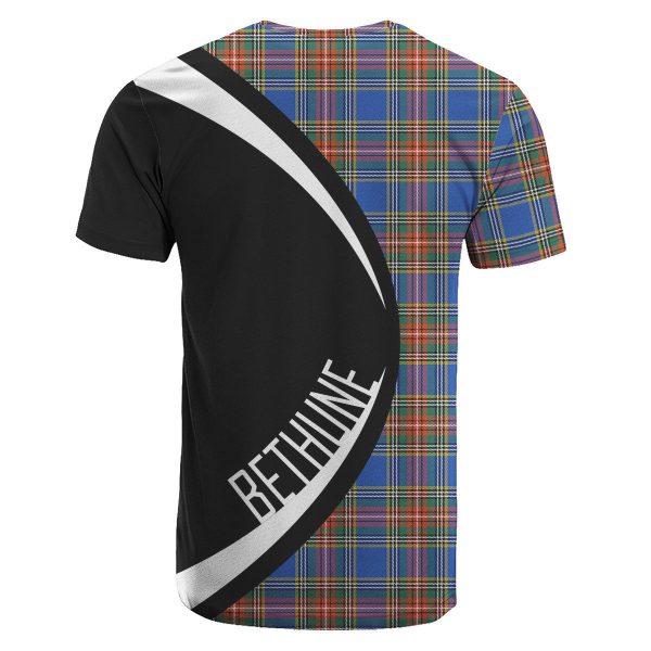 Bethune Ancient Tartan Crest T-shirt - Circle Style For Cheap - Image 2