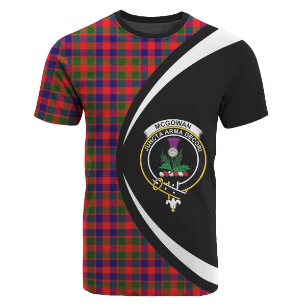 McGowan Tartan Crest T-shirt - Circle Style on Sale