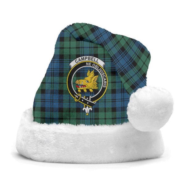 Campbell Ancient 02 Tartan Crest Christmas Hat Online Hot Sale