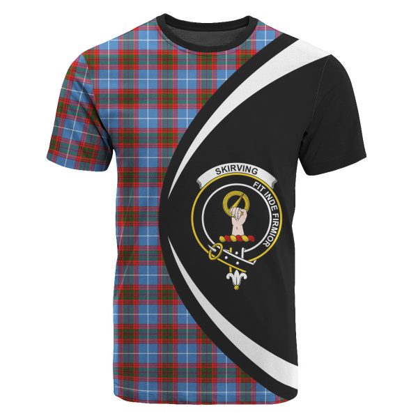 Skirving Tartan Crest T-shirt - Circle Style Online Hot Sale