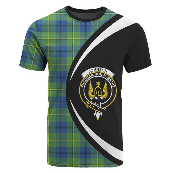 Johnson Ancient Tartan Crest T-shirt - Circle Style on Sale