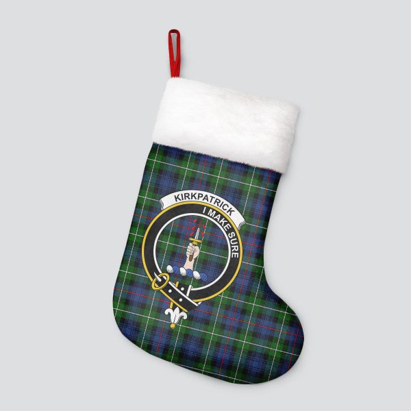 Kirkpatrick Tartan Crest Christmas Stocking Hot on Sale - Image 4