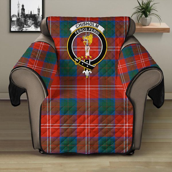 Chisholm Ancient Tartan Crest Sofa Protector Supply