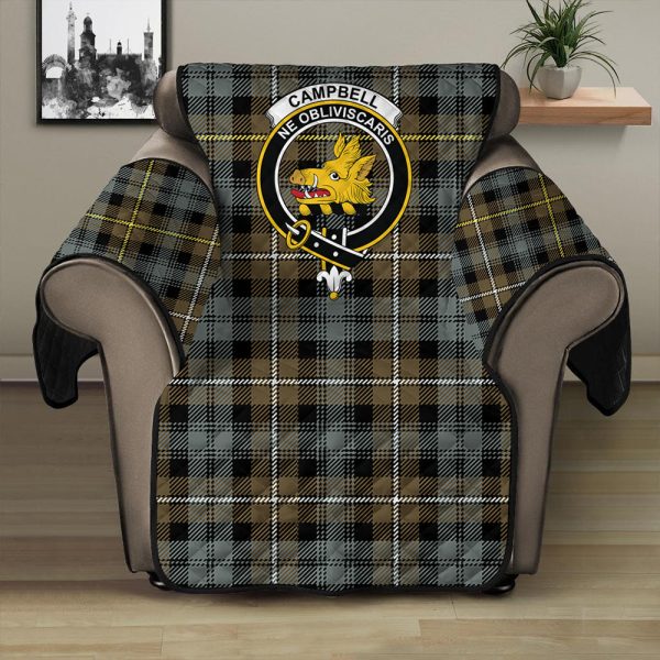 Campbell Argyll Weathered Tartan Crest Sofa Protector Cheap
