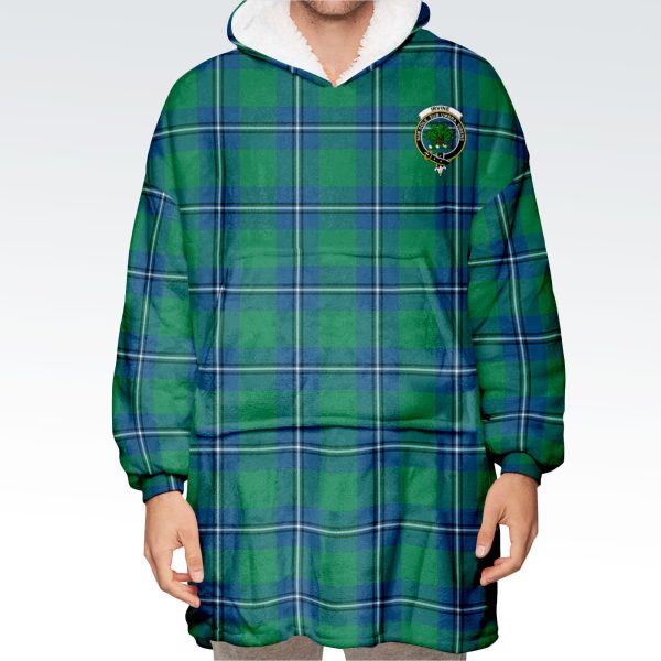 Irvine Ancient Tartan Hoodie Blanket Online Sale - Image 2