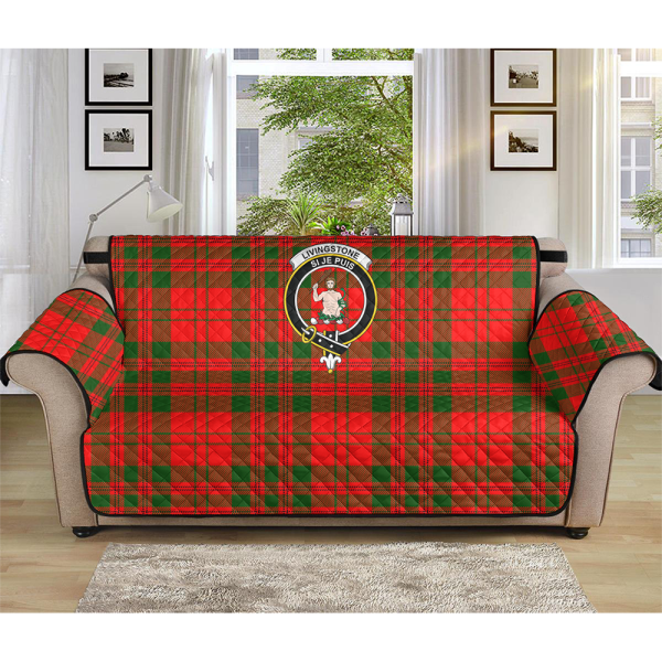Livingstone Modern Tartan Crest Sofa Protector Sale - Image 3