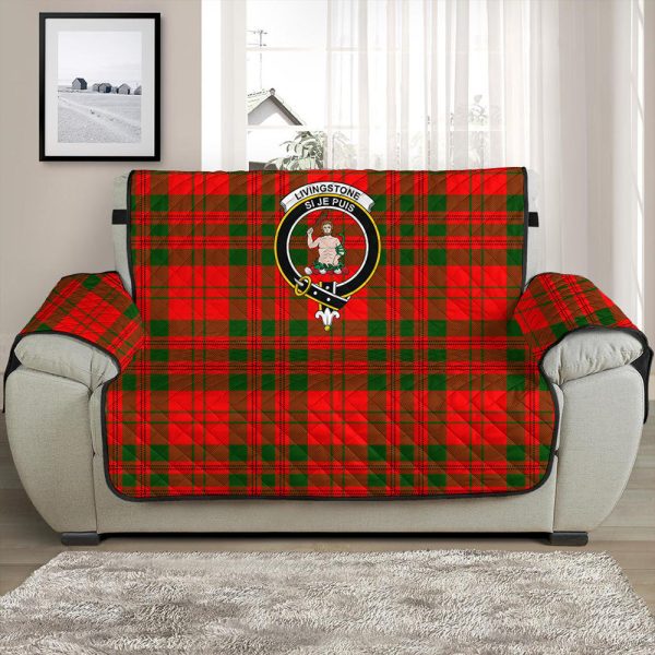 Livingstone Modern Tartan Crest Sofa Protector Sale - Image 2