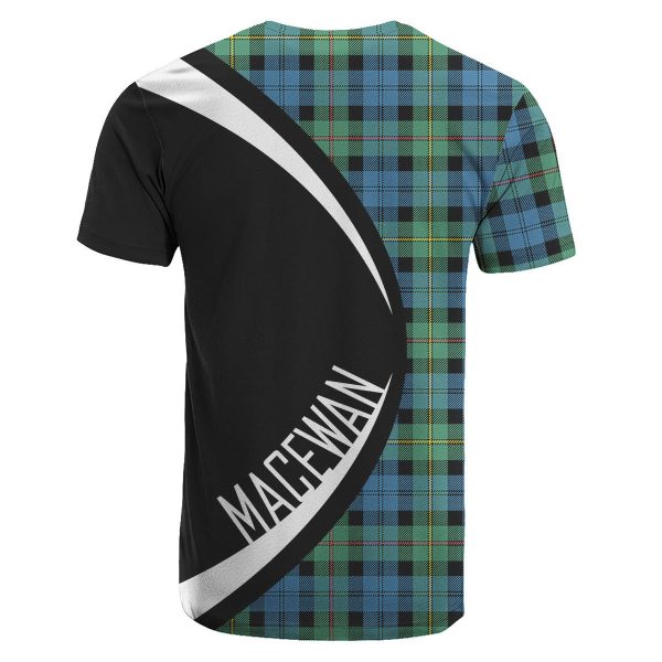MacEwan Ancient Tartan Crest T-shirt - Circle Style Discount - Image 2