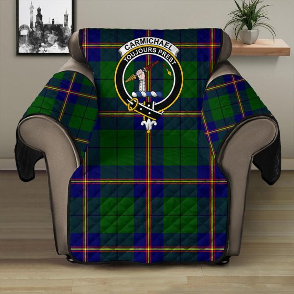 Carmichael Modern Tartan Crest Sofa Protector Supply