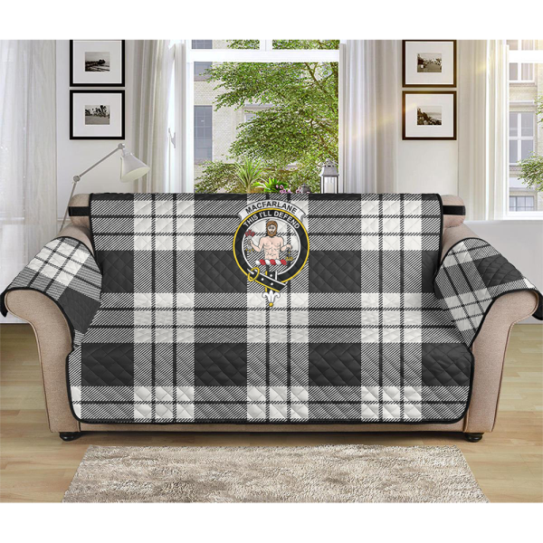 MacFarlane Modern Tartan Crest Sofa Protector Supply - Image 3